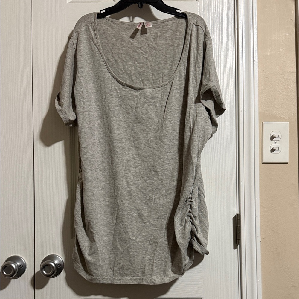 Oh! Mamma Heather Gray Top